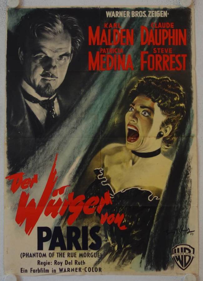 Phantom of the Rue Morgue original release german movie poster